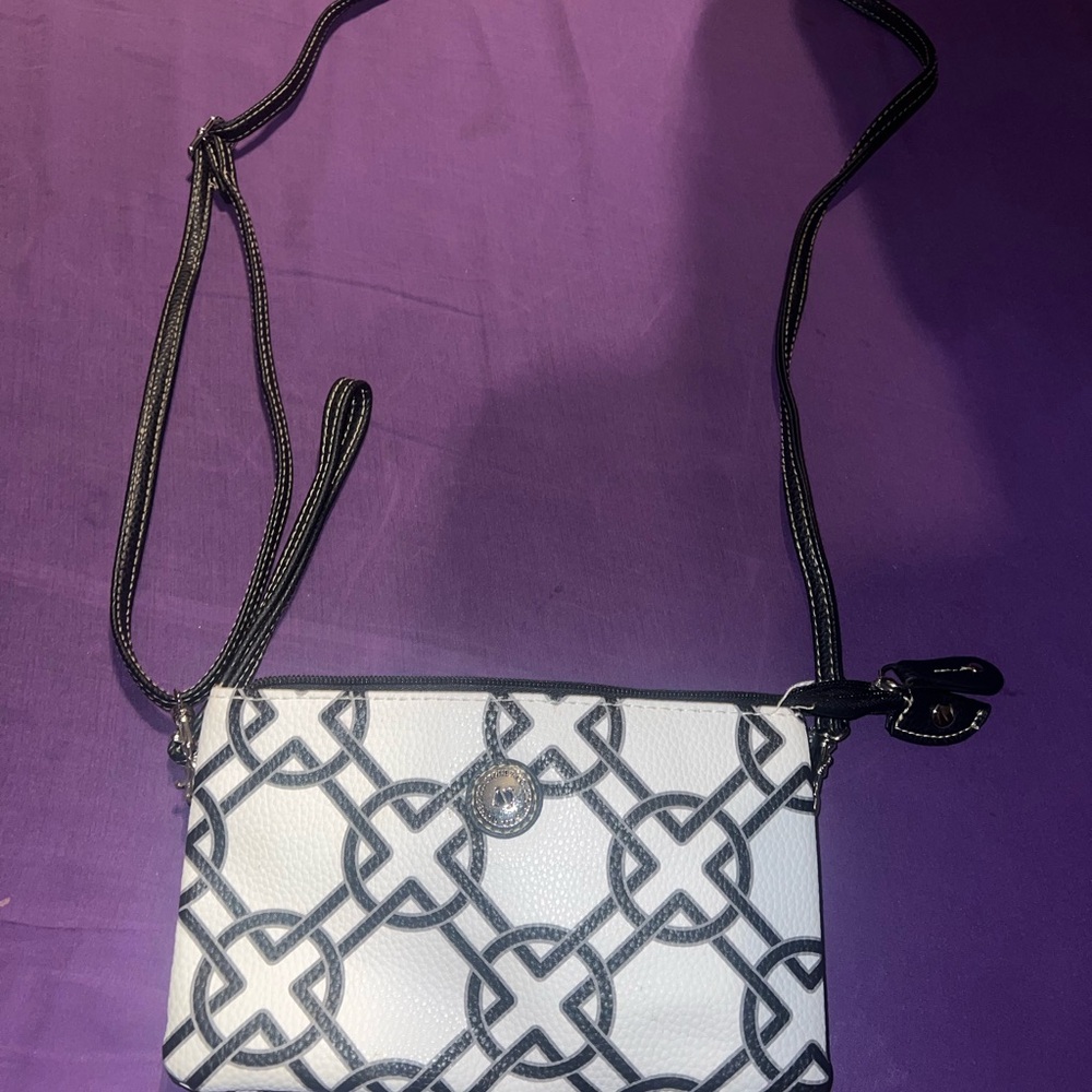 Stone & Co. Black and White Crossbody Bag